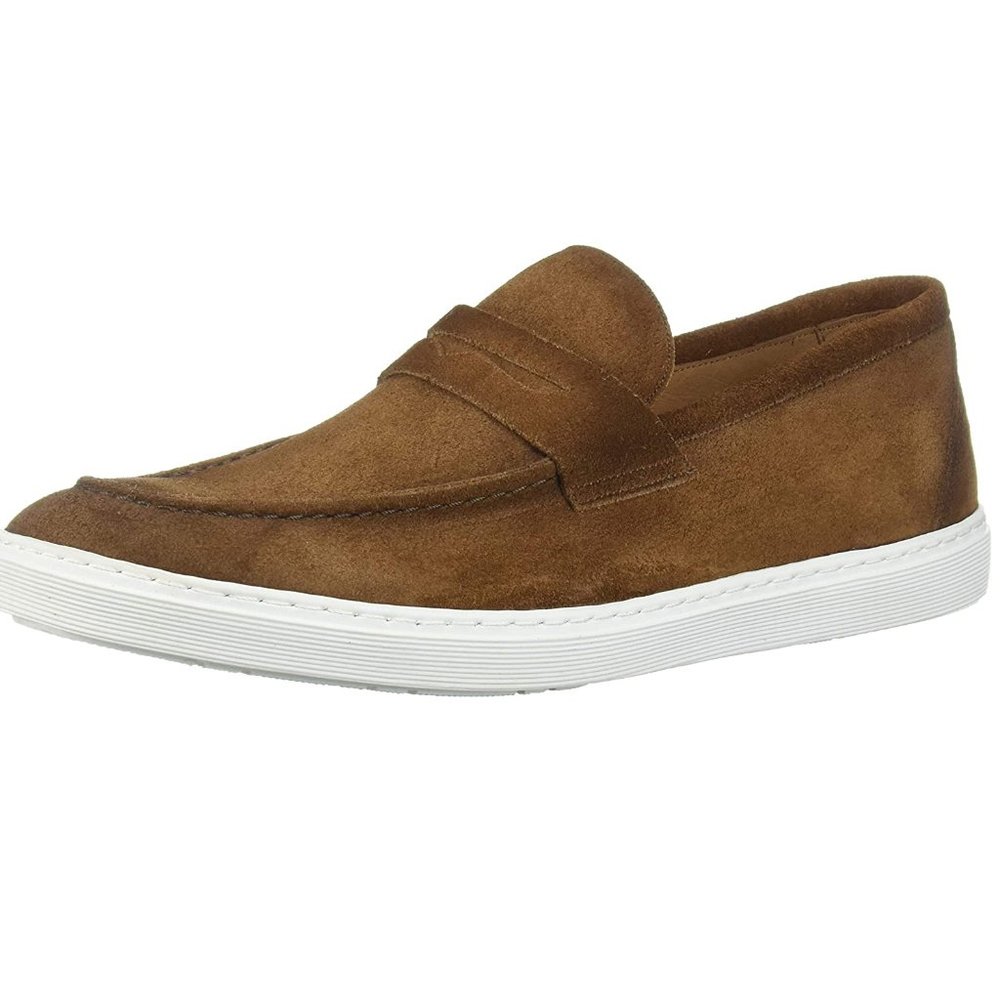 NEW Driver's Club USA Men's Leather Slip on Sneaker